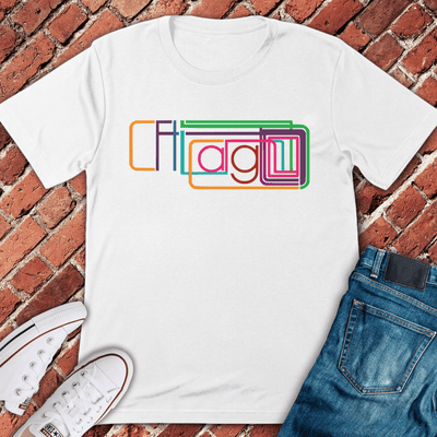 Chicago Train Font T-Shirt - Graphic Tee - Gift for Chicago Lovers - Unisex
