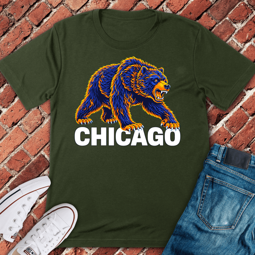 Chicago Grizzly T-Shirt - Graphic Tee - Gift for Chicago Lovers - Unisex