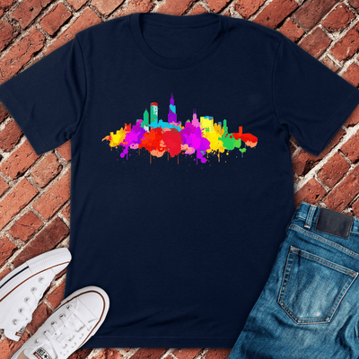 Colorburst Chicago T-Shirt - Graphic Tee - Gift for Chicago Lovers - Unisex