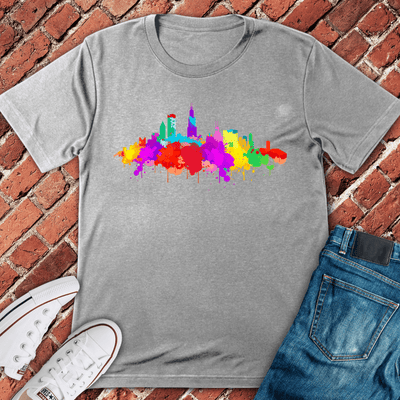Colorburst Chicago T-Shirt - Graphic Tee - Gift for Chicago Lovers - Unisex
