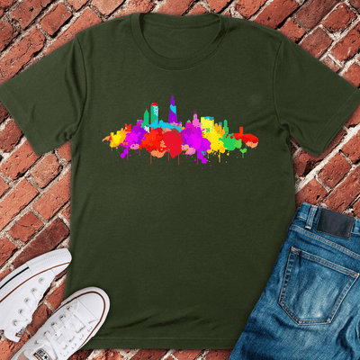 Colorburst Chicago T-Shirt - Graphic Tee - Gift for Chicago Lovers - Unisex