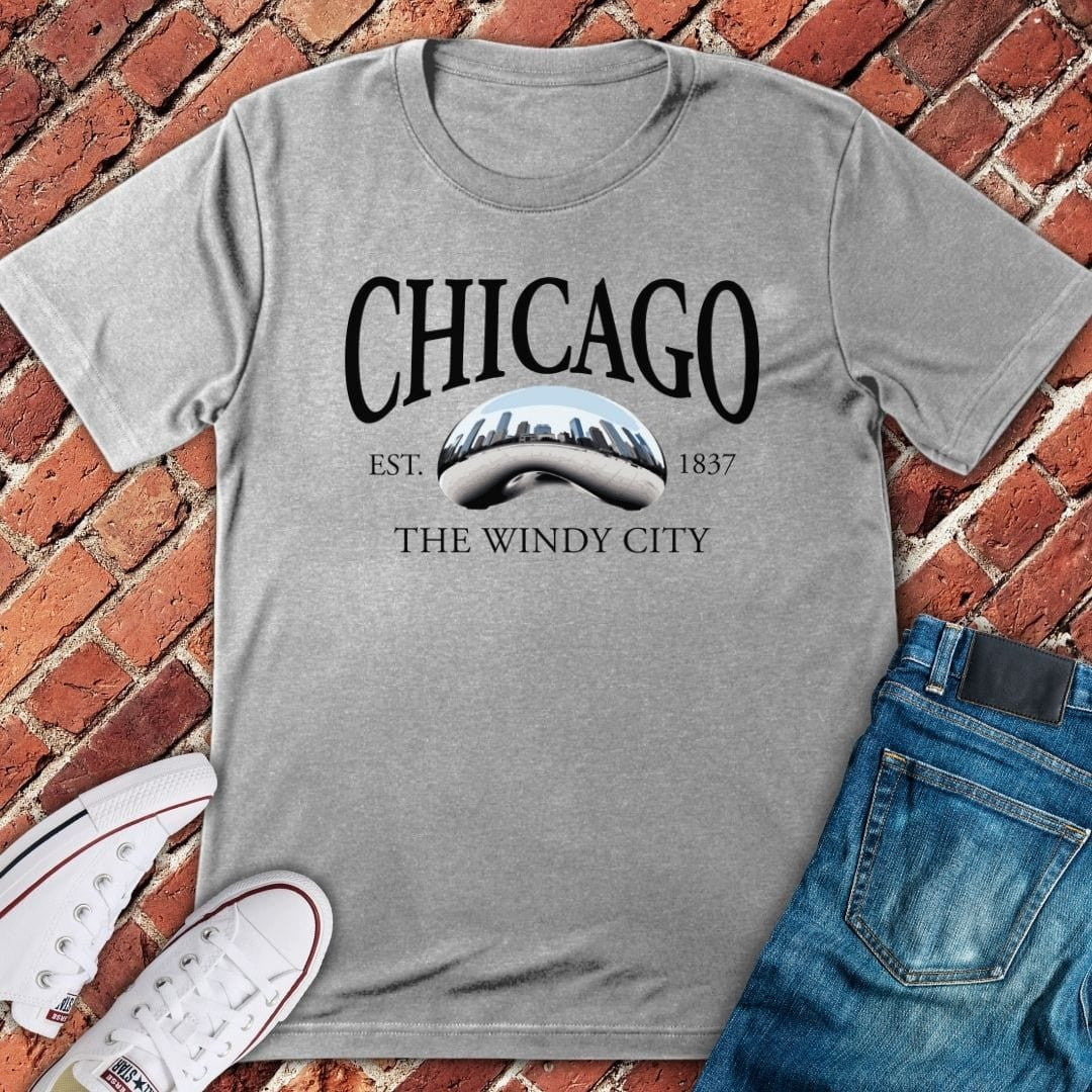 Cloud Gate T-Shirt - Chicago Graphic Tee - Gift for Chicago Lovers - Unisex