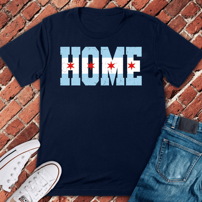 Chicago Home T-Shirt - Graphic Tee - Gift for Chicago Lovers - Unisex