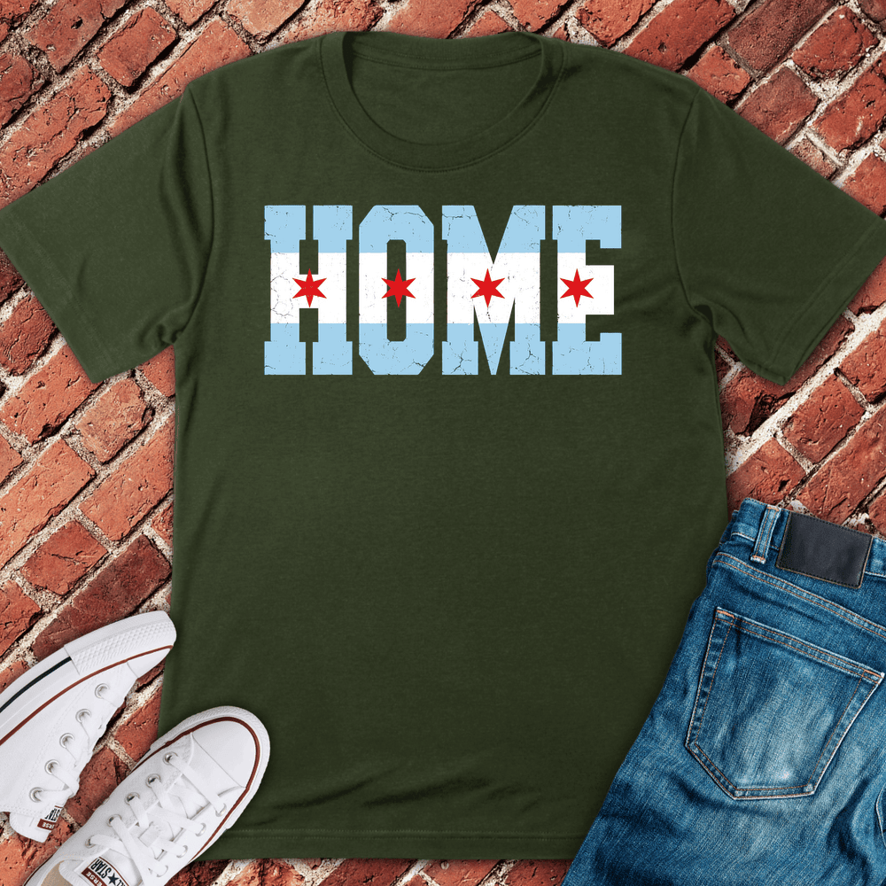 Chicago Home T-Shirt - Graphic Tee - Gift for Chicago Lovers - Unisex