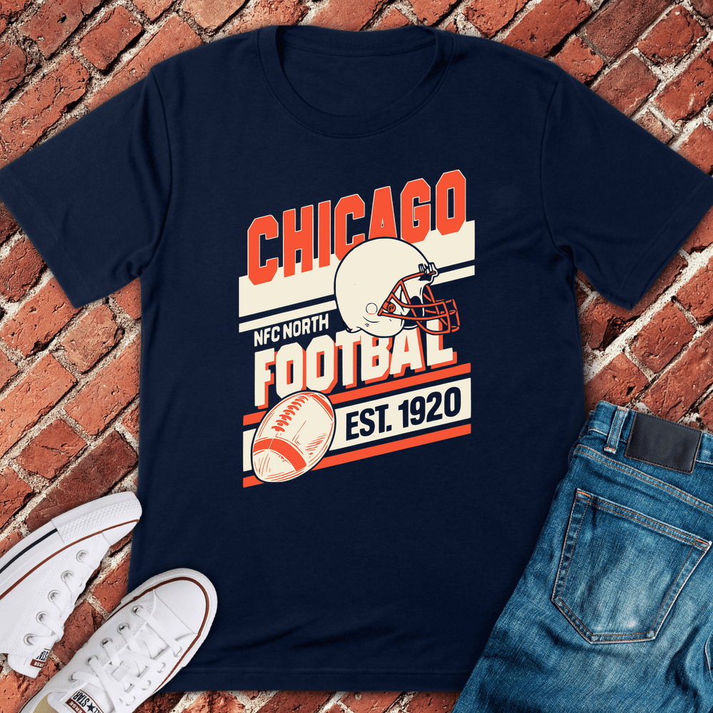 Chicago Football Layout T-Shirt - Graphic Tee - Gift for Chicago Lovers - Unisex