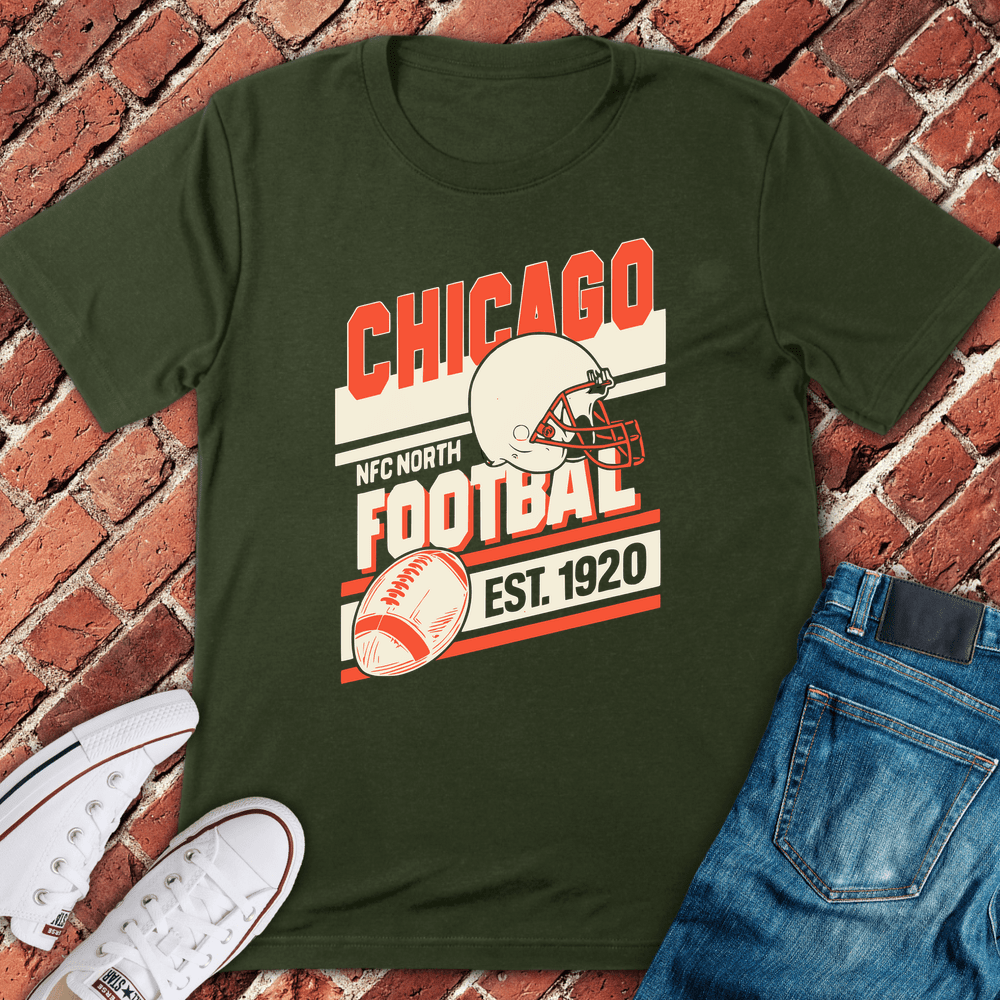 Chicago Football Layout T-Shirt - Graphic Tee - Gift for Chicago Lovers - Unisex