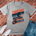 Chicago Football Layout T-Shirt - Graphic Tee - Gift for Chicago Lovers - Unisex