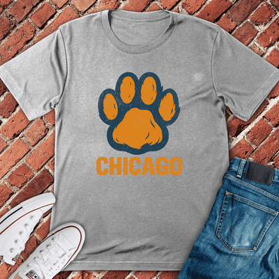 Chicago Pawprint T-Shirt - Graphic Tee - Gift for Chicago Lovers - Unisex