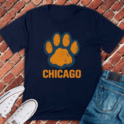 Chicago Pawprint T-Shirt - Graphic Tee - Gift for Chicago Lovers - Unisex