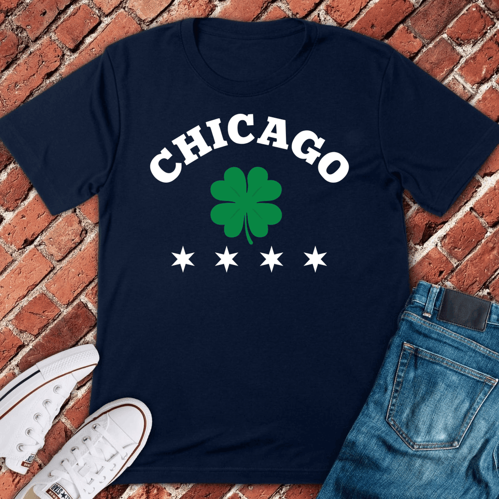 Chicago Clover Pride T-Shirt - Graphic Tee - Gift for Chicago Lovers - Unisex
