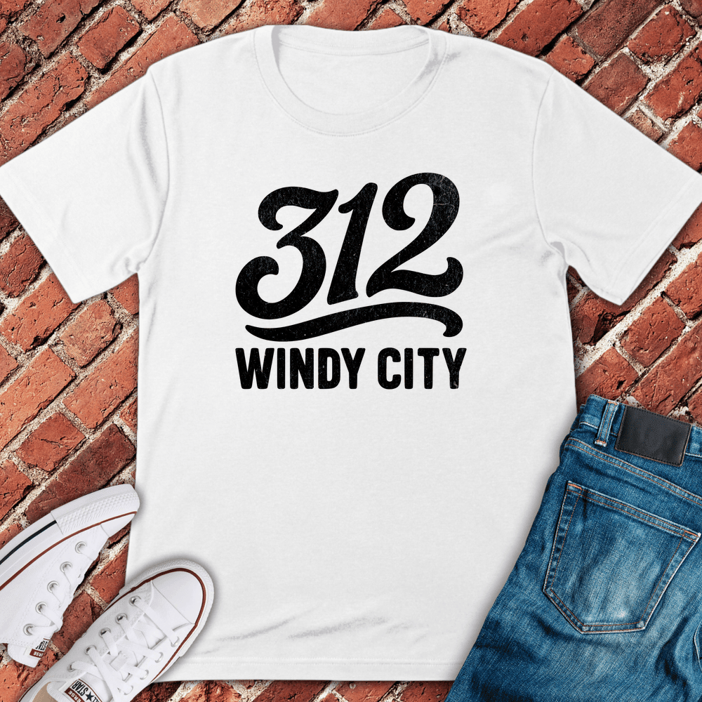 312 Windy City T-Shirt - Chicago Graphic Tee - Gift for Chicago Lovers - Unisex