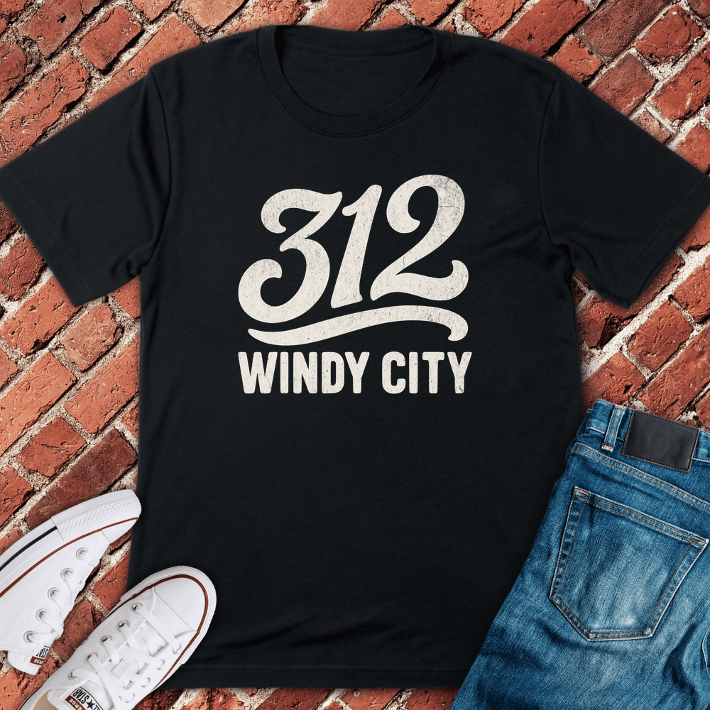 312 Windy City T-Shirt - Chicago Graphic Tee - Gift for Chicago Lovers - Unisex