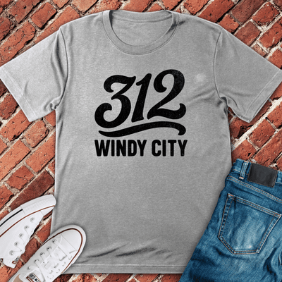 312 Windy City T-Shirt - Chicago Graphic Tee - Gift for Chicago Lovers - Unisex