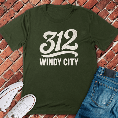 312 Windy City T-Shirt - Chicago Graphic Tee - Gift for Chicago Lovers - Unisex