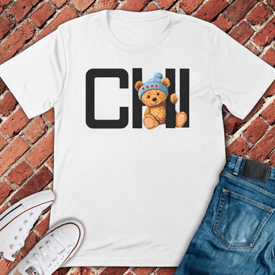 Chicago Peek Bear T-Shirt - Graphic Tee - Gift for Chicago Lovers - Unisex