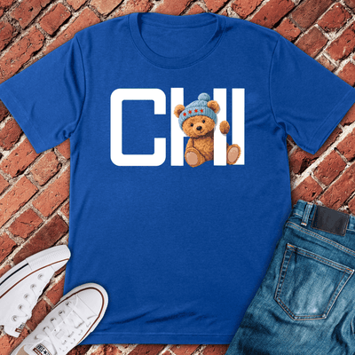 Chicago Peek Bear T-Shirt - Graphic Tee - Gift for Chicago Lovers - Unisex