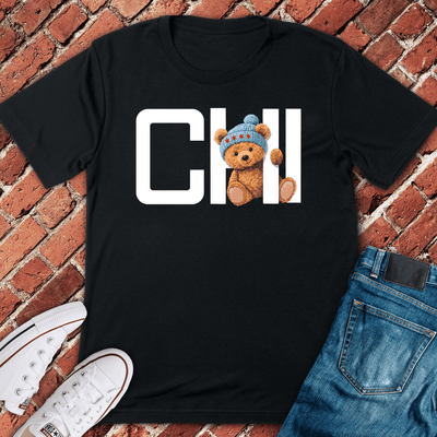 Chicago Peek Bear T-Shirt - Graphic Tee - Gift for Chicago Lovers - Unisex