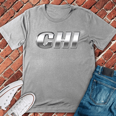 Chrome Chi Bold T-Shirt - Graphic Tee - Gift for Chicago Lovers - Unisex