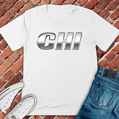 Chrome Chi Bold T-Shirt - Graphic Tee - Gift for Chicago Lovers - Unisex