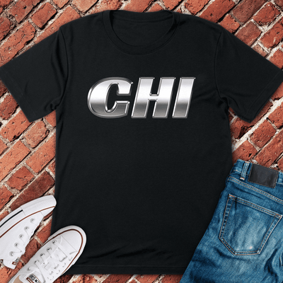 Chrome Chi Bold T-Shirt - Graphic Tee - Gift for Chicago Lovers - Unisex