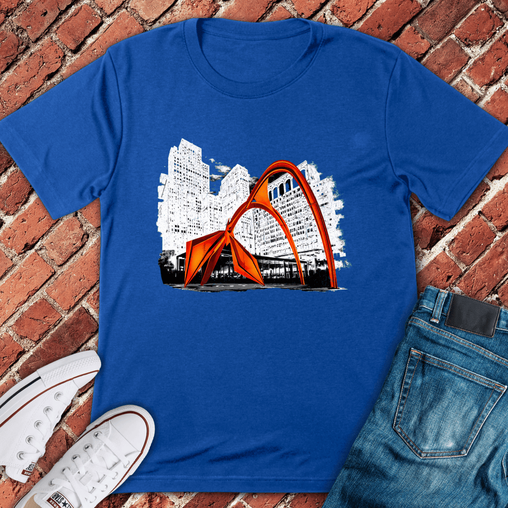 Flamingo Sculpture T-Shirt - Chicago Graphic Tee - Gift for Chicago Lovers - Unisex