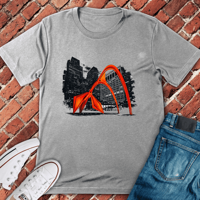 Flamingo Sculpture T-Shirt - Chicago Graphic Tee - Gift for Chicago Lovers - Unisex