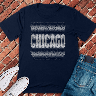 Chi Slang Collage T-Shirt - Graphic Tee - Gift for Chicago Lovers - Unisex