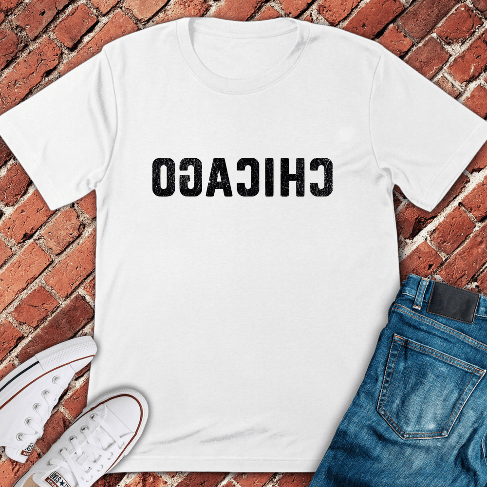 Flipped Chicago T-Shirt - Graphic Tee - Gift for Chicago Lovers - Unisex