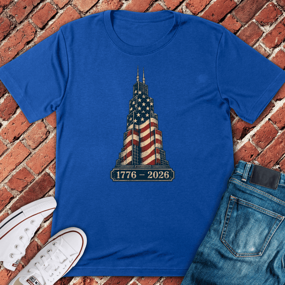 Chi Tower 250 T-Shirt - Graphic Tee - Gift for Chicago Lovers - Unisex