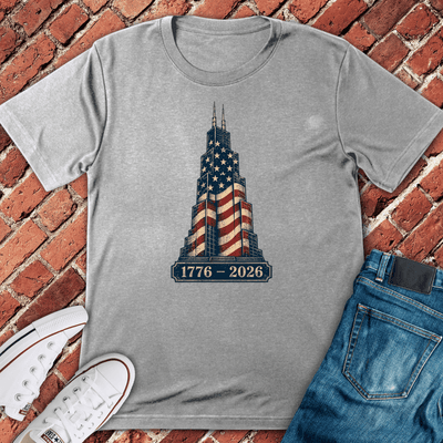 Chi Tower 250 T-Shirt - Graphic Tee - Gift for Chicago Lovers - Unisex