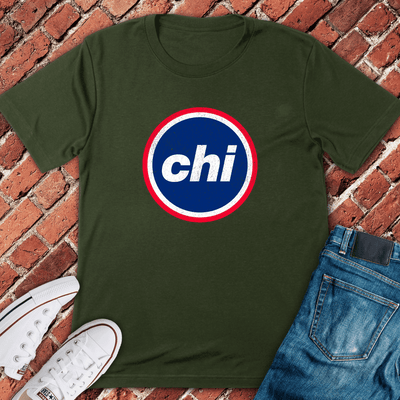 Chi Circle Logo T-Shirt - Graphic Tee - Gift for Chicago Lovers - Unisex