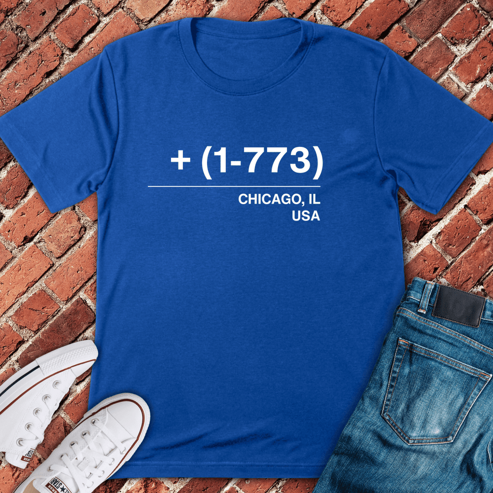 773 Area Code T-Shirt - Chicago Graphic Tee - Gift for Chicago Lovers - Unisex