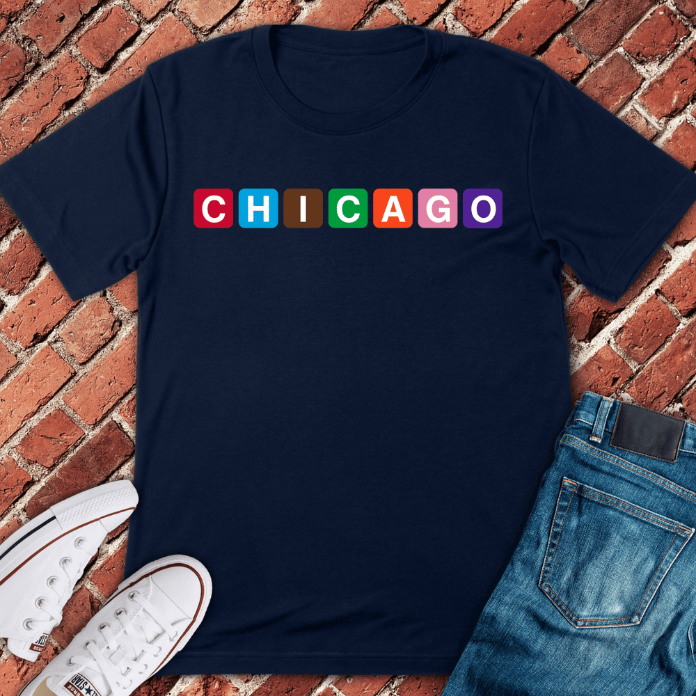 Block Chicago T-Shirt - Graphic Tee - Gift for Chicago Lovers - Unisex