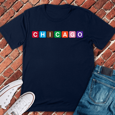 Block Chicago T-Shirt - Graphic Tee - Gift for Chicago Lovers - Unisex