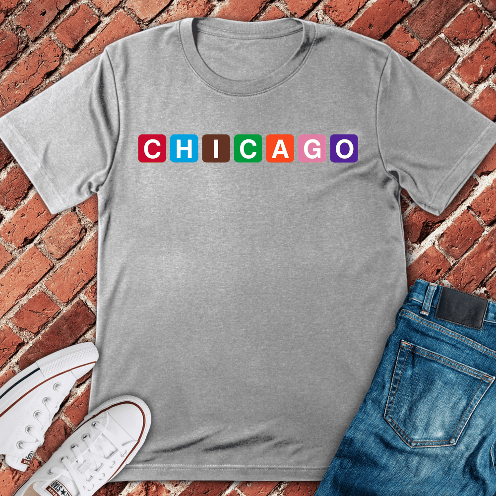 Block Chicago T-Shirt - Graphic Tee - Gift for Chicago Lovers - Unisex