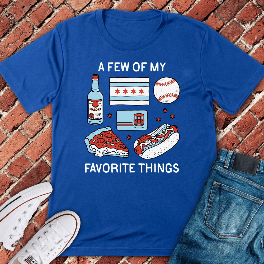 Chicago Favorites T-Shirt - Graphic Tee - Gift for Chicago Lovers - Unisex