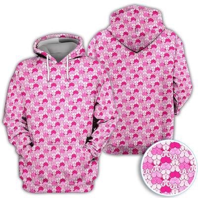 Breast Cancer Awareness Boob Pattern Polo Shirt for Men – Pink Ribbon Support Polo