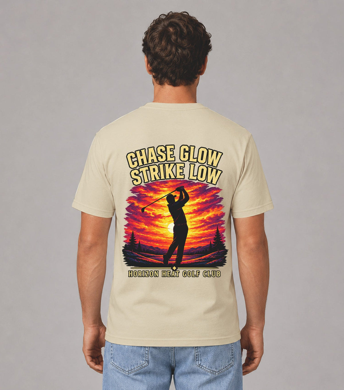 Chase Glow Strike Low Sunset Golf T-Shirt