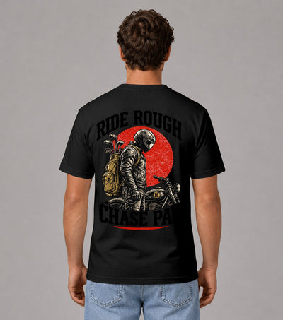 Ride Rough Chase Par Motorcycle Golfer T-Shirt