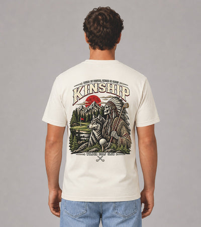Kinship Wolf and Skull Golf T-Shirt