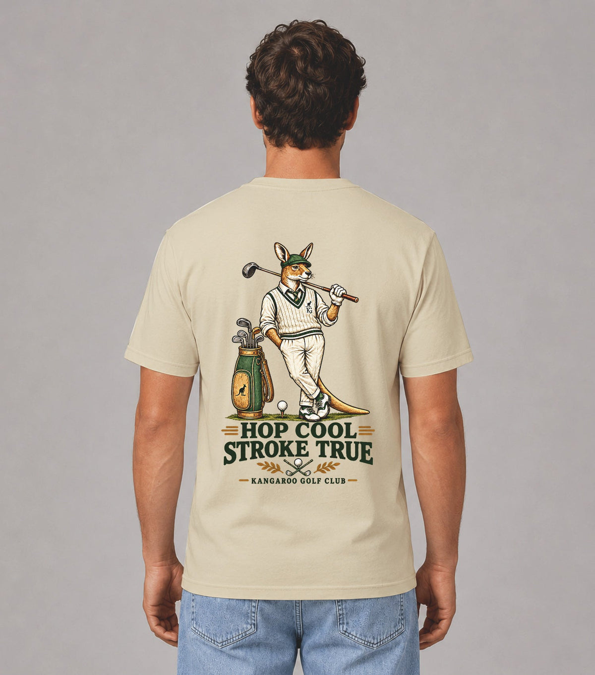 Hop Cool Stroke True Kangaroo Golf T-Shirt