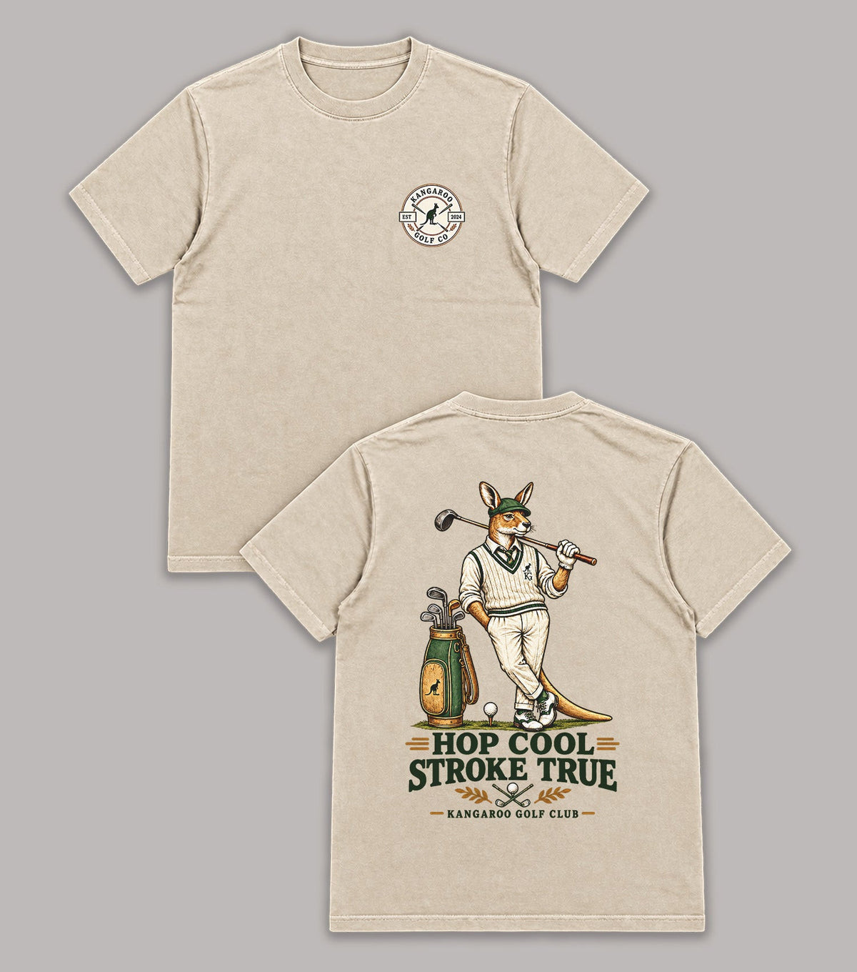 Hop Cool Stroke True Kangaroo Golf T-Shirt