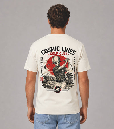 Cosmic Lines Alien Golf T-Shirt