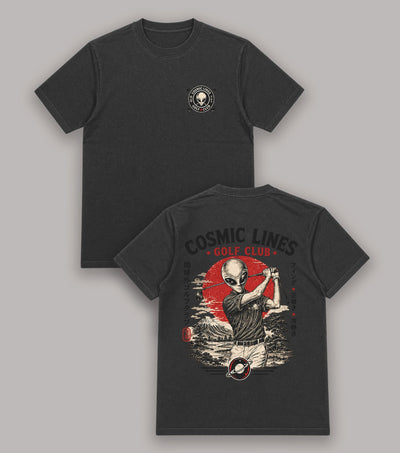 Cosmic Lines Alien Golf T-Shirt