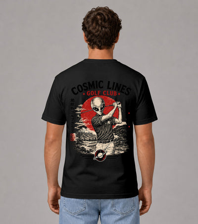 Cosmic Lines Alien Golf T-Shirt