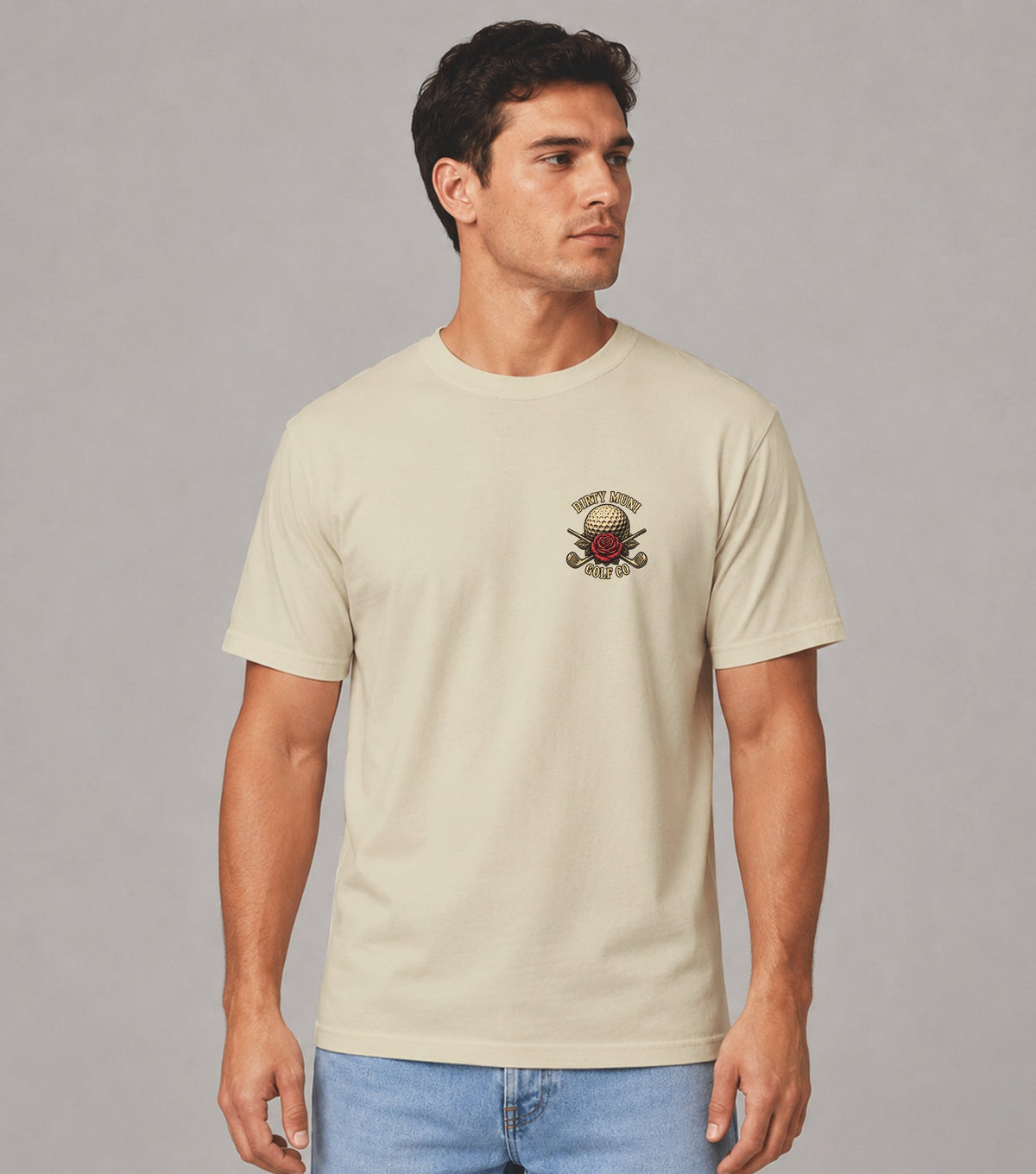 Pray True Swing Through Sugar Skull Golf T-Shirt