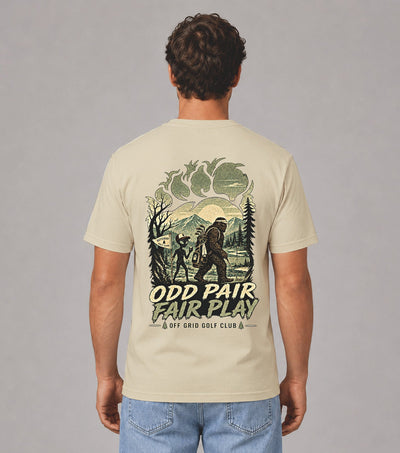 Odd Pair Fair Play Bigfoot Alien Golf T-Shirt