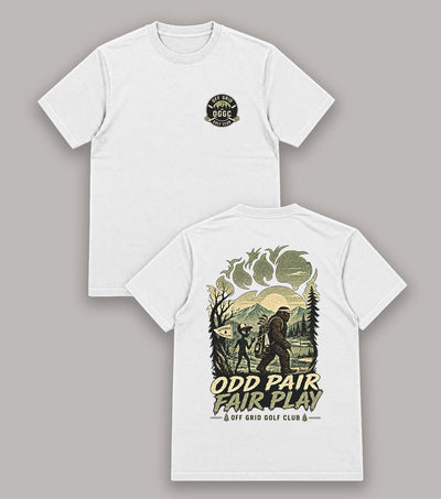 Odd Pair Fair Play Bigfoot Alien Golf T-Shirt