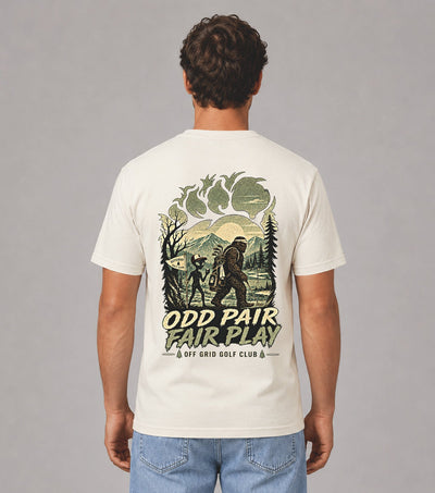 Odd Pair Fair Play Bigfoot Alien Golf T-Shirt