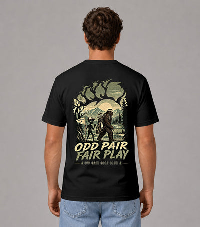 Odd Pair Fair Play Bigfoot Alien Golf T-Shirt
